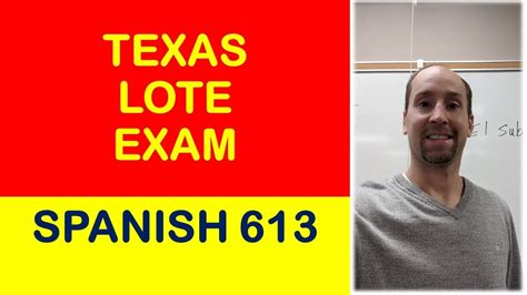 how hard is the lote spanish test|texes lote spanish 613.